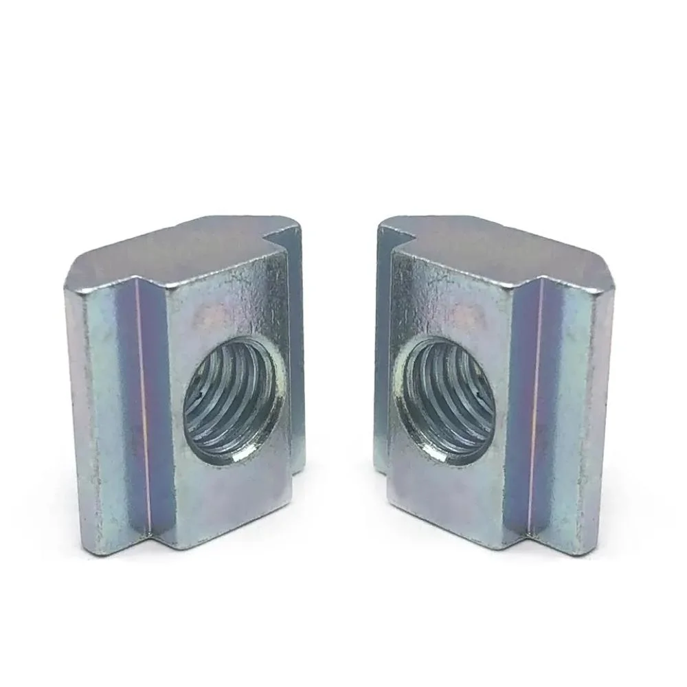 China Factory T-Nut Carbon Steel Zinc Plated Hammer Nut M3 M4 M5 M6 M8 M10 T Sliding Nut